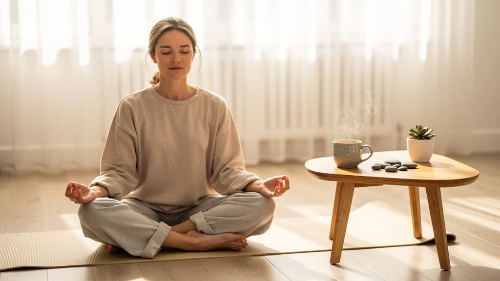 Peaceful meditation practice for holistic healing